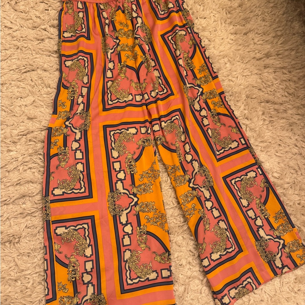 NWOT Rachel Zoe Pink and Orange Geometric two piece set - Picture 13 of 16
